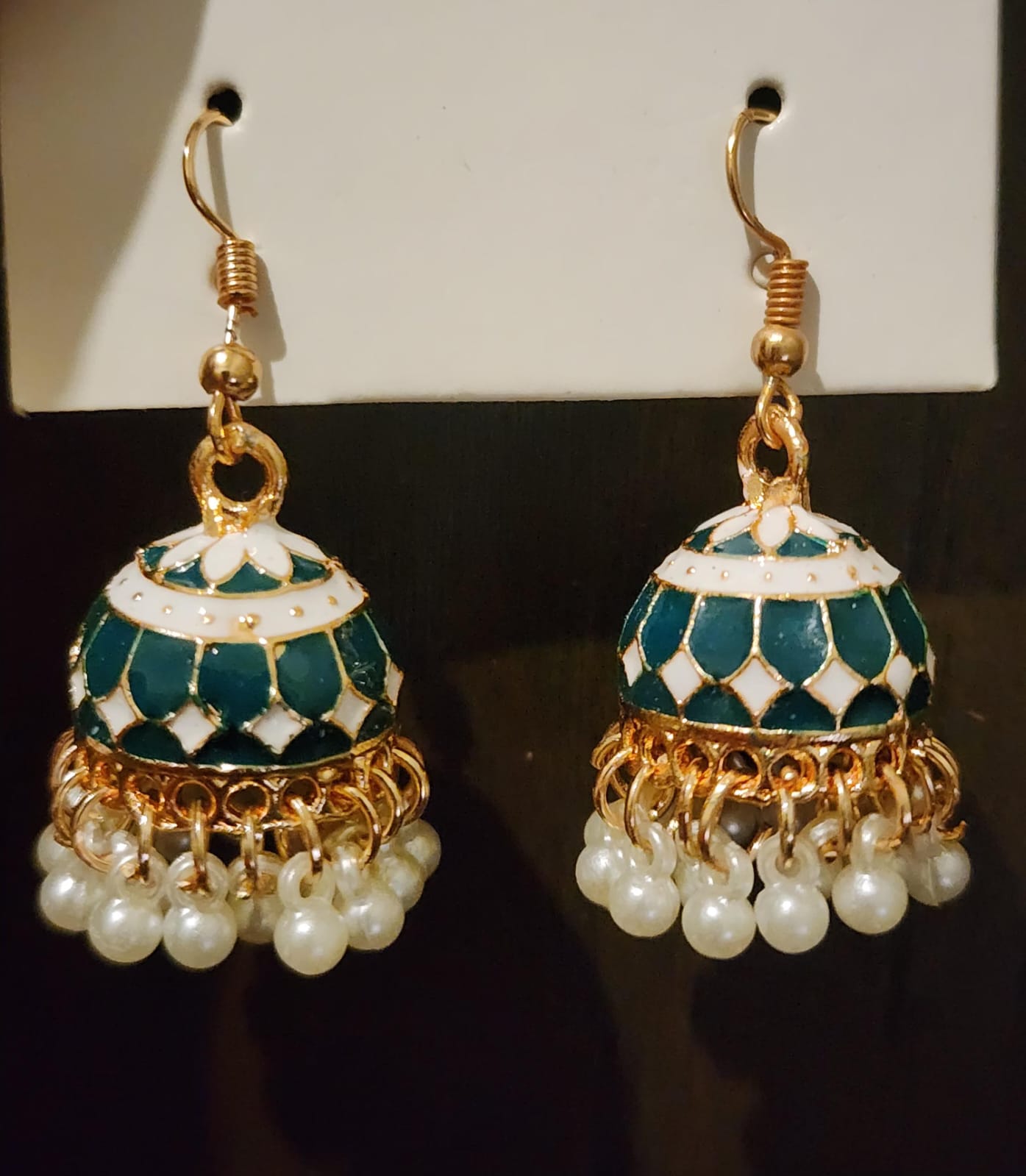 Jhumka - Teal/Dark Green