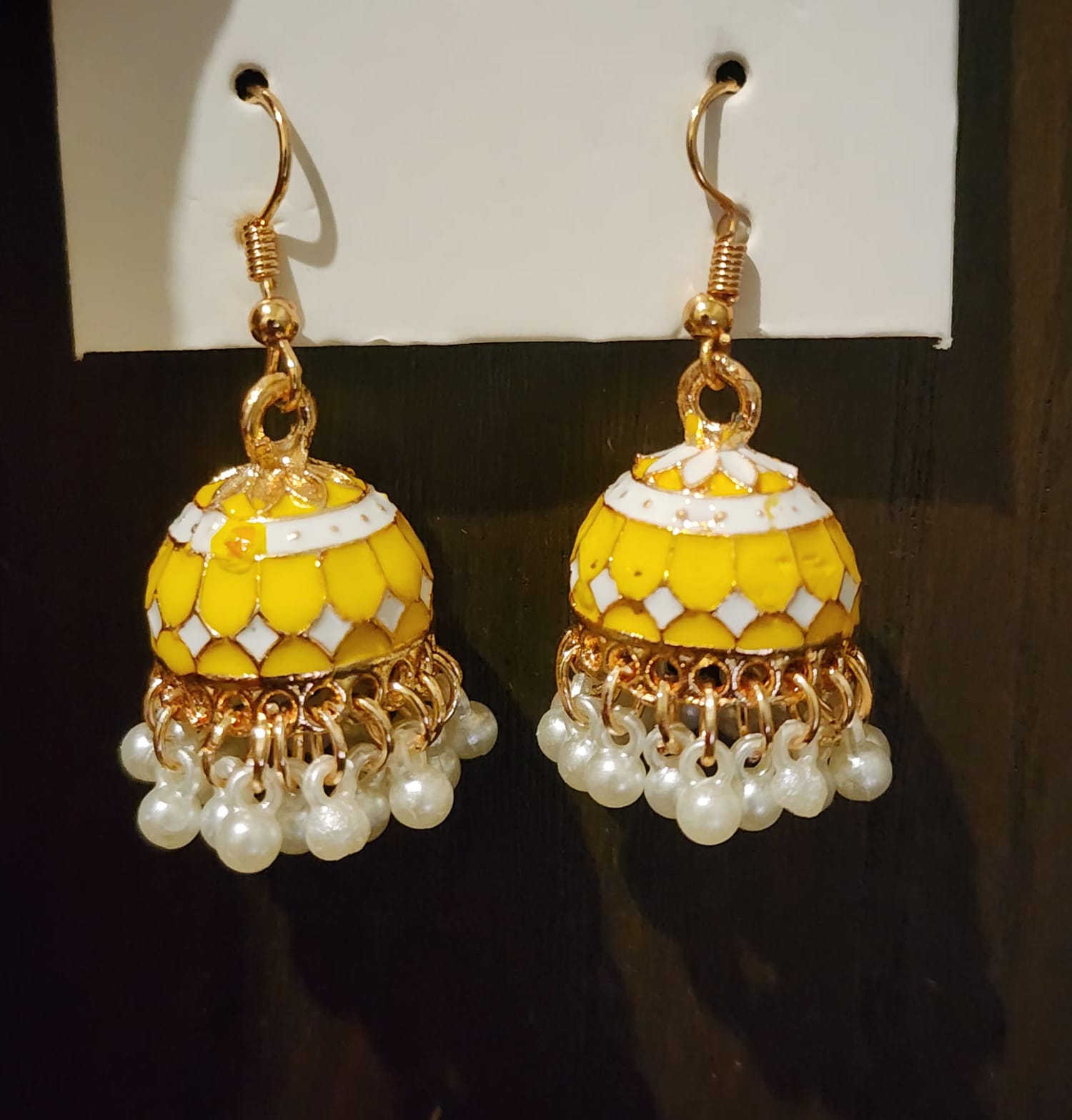 Jhumka - Yellow