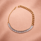 ✨ Lumière Baguette Chain Bracelet – Aurã de Luxé - Aurã de Luxê