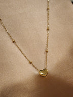 ✨ Signature Beaded Heart Necklace – Aura de Luxe