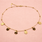 ✨ Beaded Flowers Charm Necklace — Aurã de Luxé - Aurã de Luxê