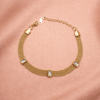 ✨ Éclat Mesh Prism Bracelet – Aurã de Luxé - Aurã de Luxê