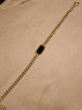✨ Black Onyx Link Chain Bracelet – Aurã de Luxé - Aurã de Luxê
