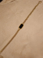 ✨ Black Onyx Link Chain Bracelet – Aurã de Luxé - Aurã de Luxê