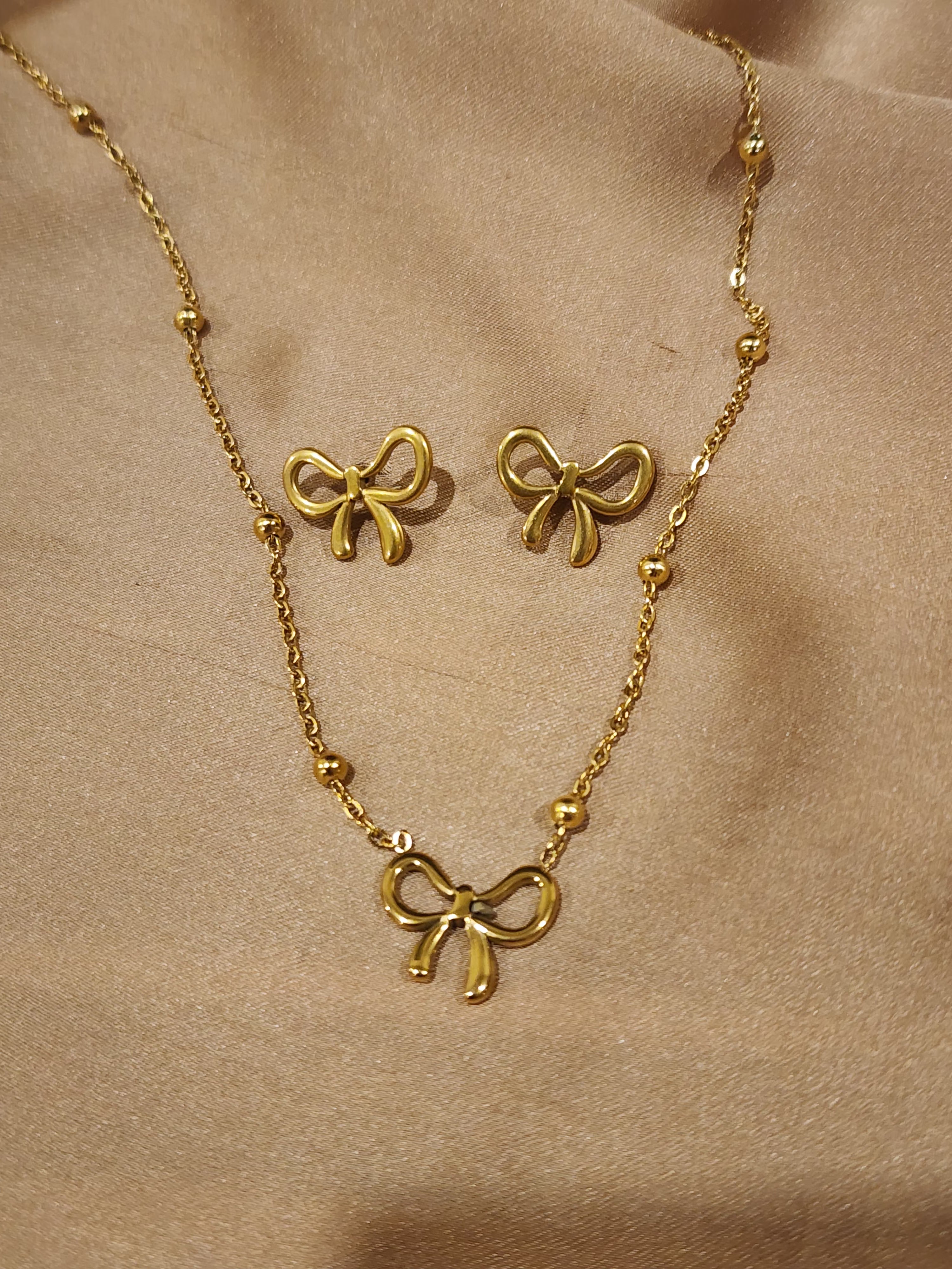 ✨ Amour Bow Trio Set – Aurã de Luxé