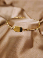 ✨ Black Onyx Link Chain Bracelet – Aurã de Luxé - Aurã de Luxê