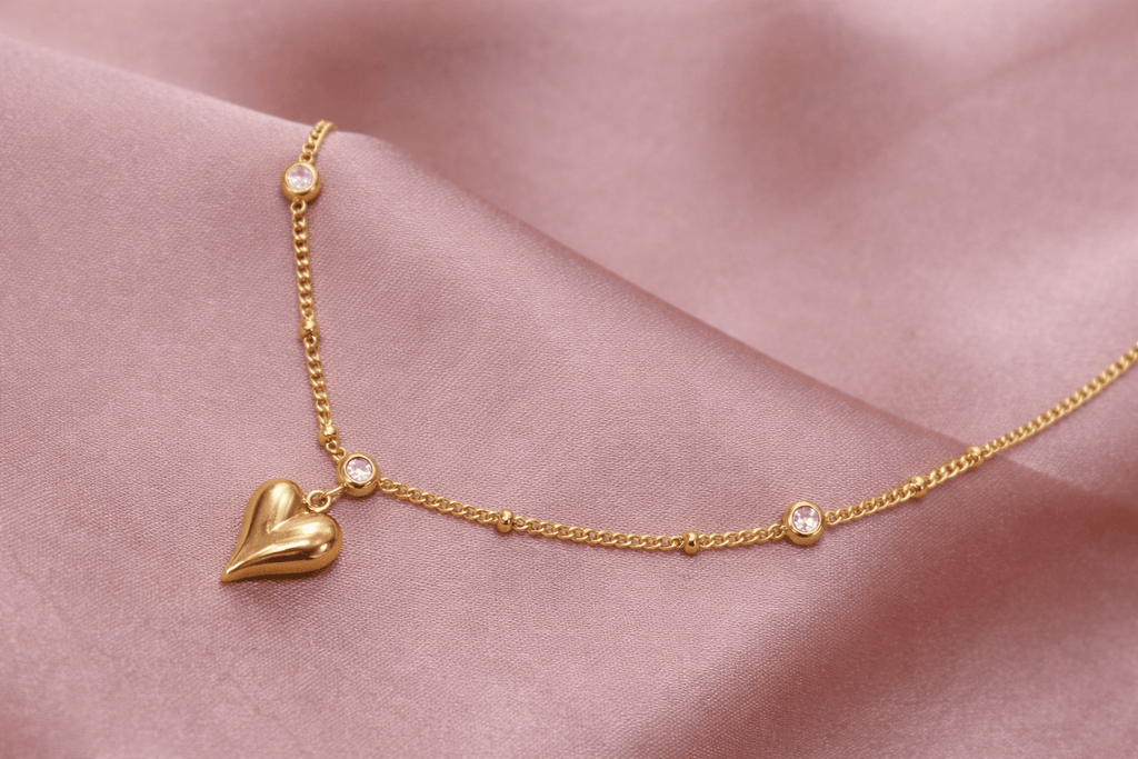 ✨ Amor Curve Lumiere Anklet — Aurã de Luxé - Aurã de Luxê