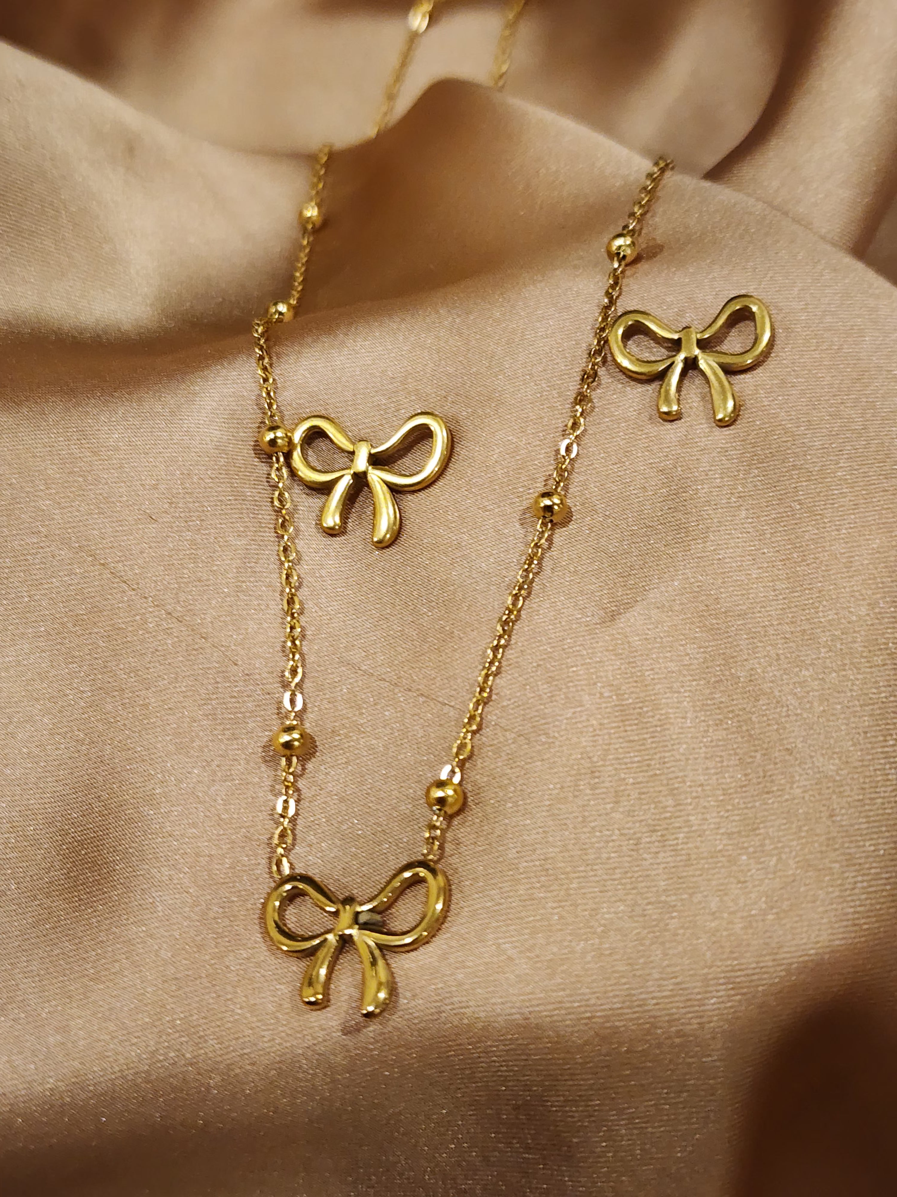 ✨ Amour Bow Trio Set – Aurã de Luxé