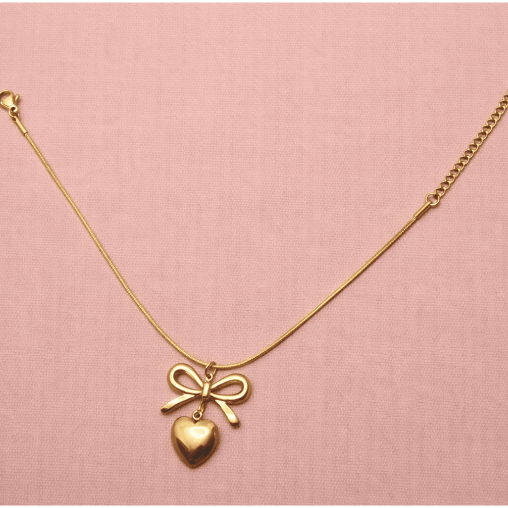 ✨ Élégance Bow & Heart Bracelet — Aurã de Luxé - Aurã de Luxê