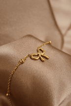 ✨ Bow Detail Gold - Tone Bracelet – Aurã de Luxé - Aurã de Luxê