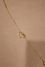 ✨ Interlinked Open Heart Gold - Tone Bracelet – Aurã de Luxé - Aurã de Luxê