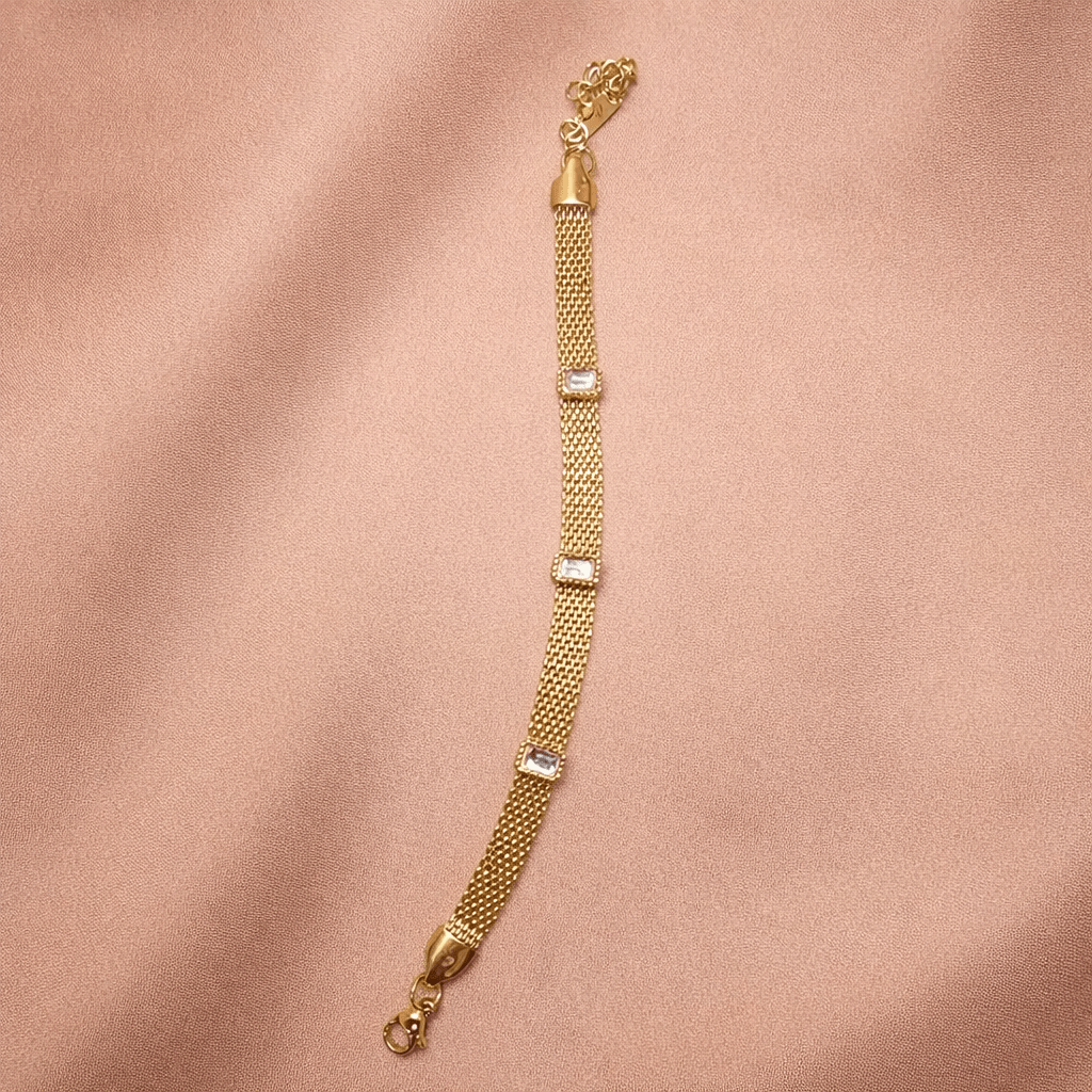 ✨ Éclat Mesh Prism Bracelet – Aurã de Luxé - Aurã de Luxê