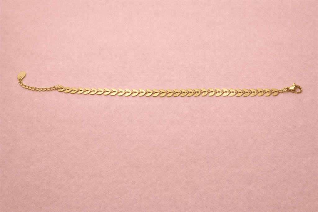 ✨ Leaf Chain Bracelet — Aurã de Luxé - Aurã de Luxê