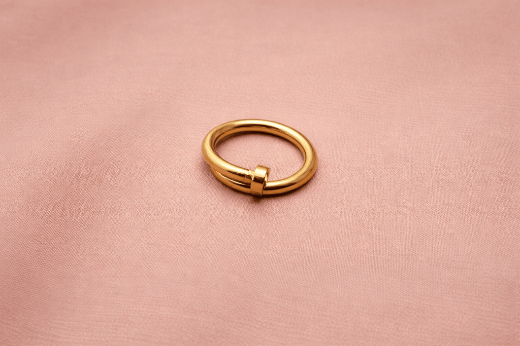 ✨ Elãn Nail Cuff Ring – Aura de Luxe - Aurã de Luxê