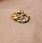 ✨ Lumière Pavé Crystal Earrings — Aurã de Luxé