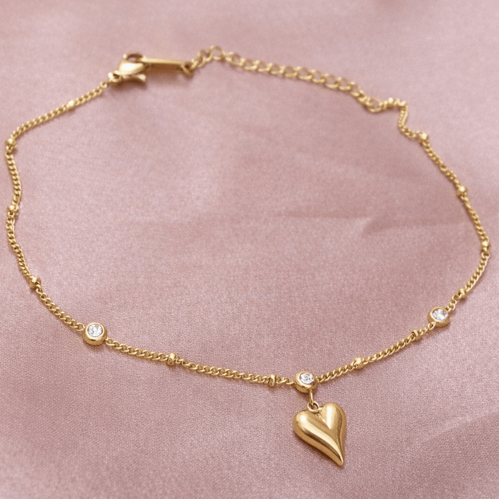 ✨ Amor Curve Lumiere Anklet — Aurã de Luxé - Aurã de Luxê