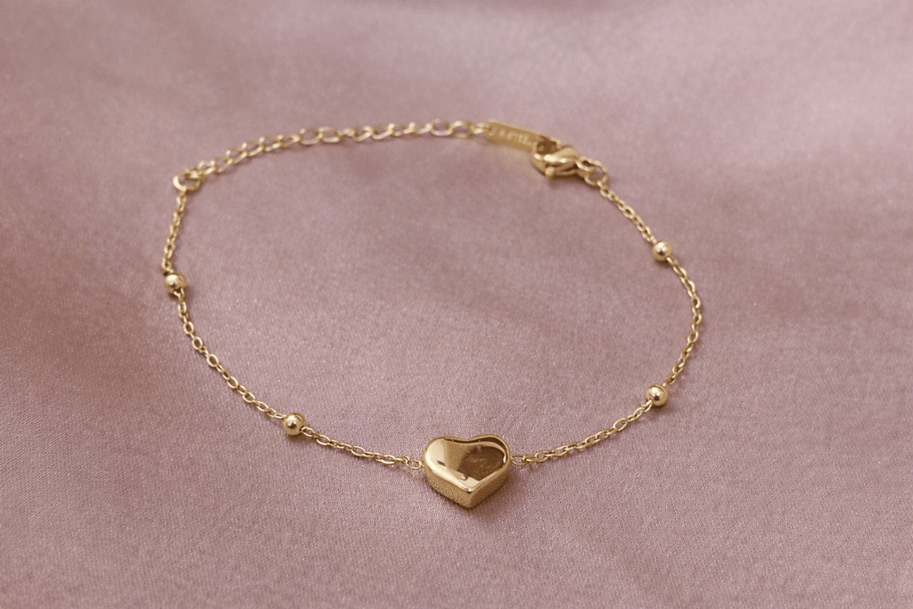 ✨️ Signature Beaded Heart Bracelet – Aurã de Luxé - Aurã de Luxê