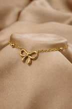 ✨ Bow Detail Gold - Tone Bracelet – Aurã de Luxé - Aurã de Luxê