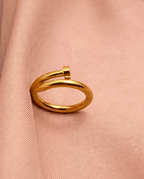 ✨ Elãn Nail Cuff Ring – Aura de Luxe - Aurã de Luxê